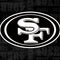 NFL San Franciso 49ers Black & White iPhone 13 Folio Case