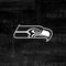 NFL Seattle Seahawks Black & White Galaxy Buds Live Skin