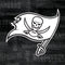 NFL Tampa Bay Buccaneers Black & White iPhone 13 Folio Case