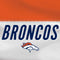 NFL Denver Broncos White Striped PS5 Pro Console Skin