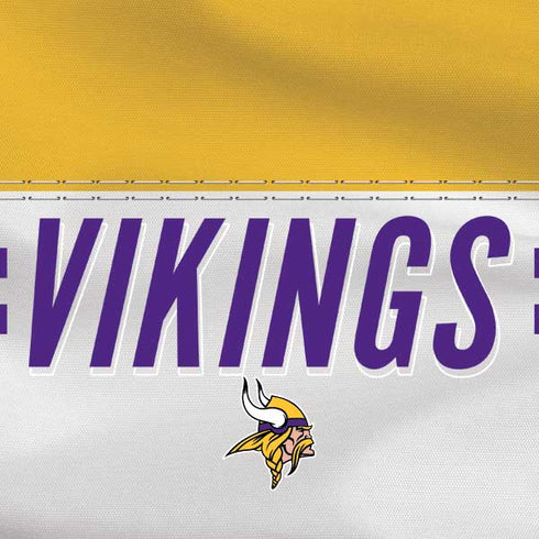 NFL Minnesota Vikings White Striped MacBook Skins