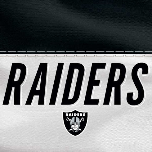 NFL Las Vegas Raiders White Striped Pixelbook Skin