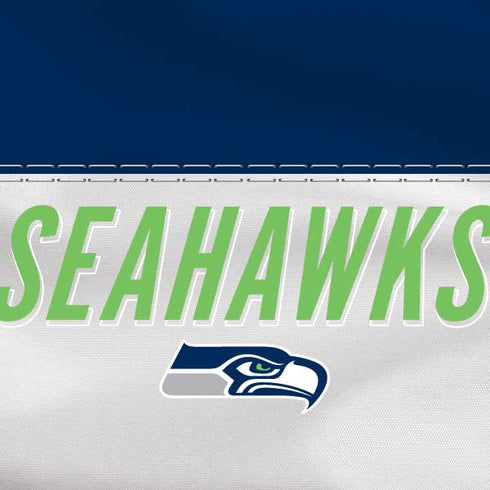 NFL Seattle Seahawks White Striped Steam Deck Handheld Gaming Computer OLED Skin