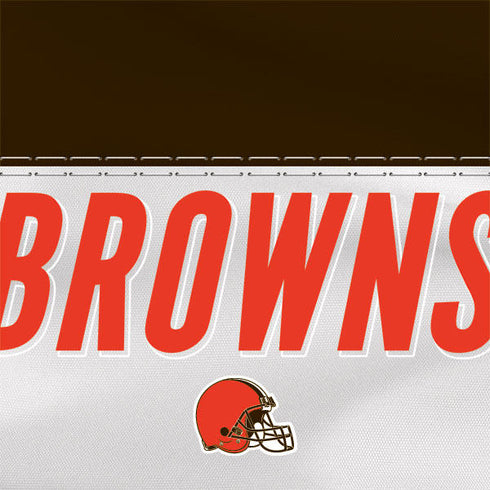 NFL Cleveland Browns White Striped iPhone SE (2nd & 3rd Gen) Folio Case