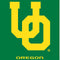 University of Oregon UO on Green iPhone 14 Plus Folio Case
