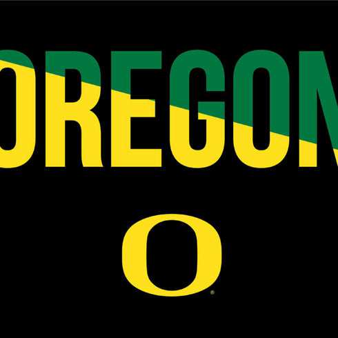 University of Oregon Split on Black Galaxy Z Flip Skin