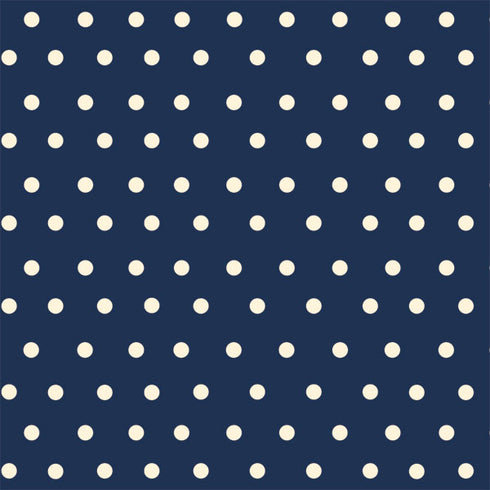 Blue and Cream Polka Dots PlayStation 4 Gold Wireless Headset Skin