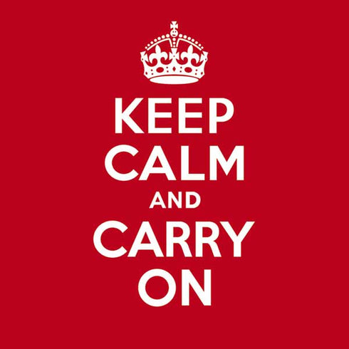 Keep Calm and Carry On Galaxy A20 Clear Case