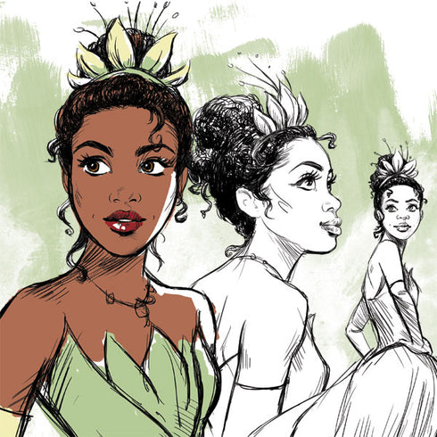 Disney Princess Tiana Sketch AirPods Pro 2nd Gen Skin