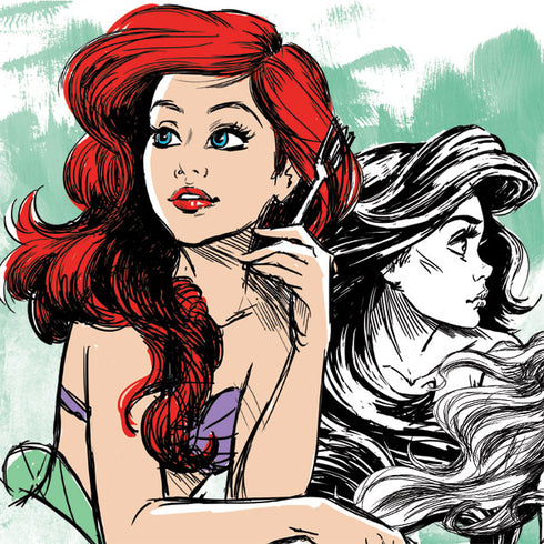 Disney Princess Ariel Sketch Art iPhone 7 Folio Case
