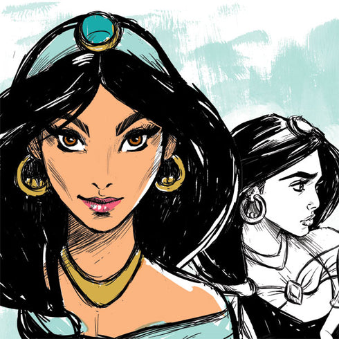 Disney Princess Jasmine Sketch Apple AirPods (3rd Gen 2021) Skin