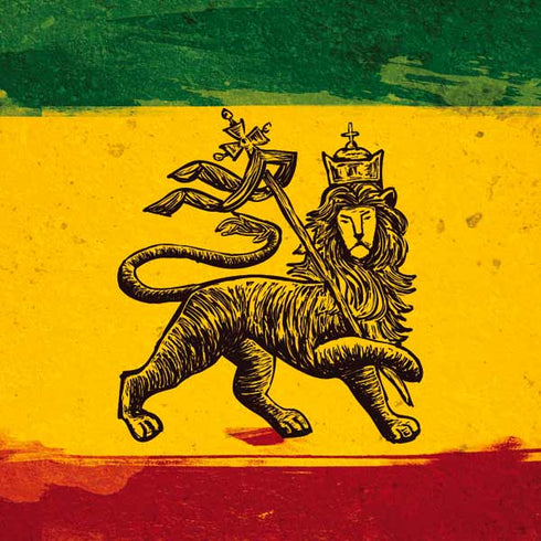 The Lion of Judah Rasta Flag MacBook Skins