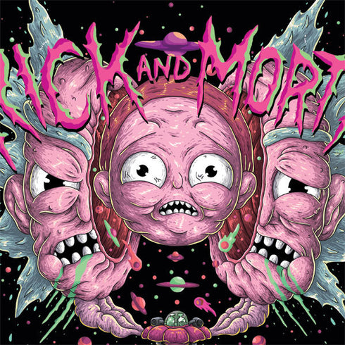 Adult Swim Rick and Morty Split Head Rick iPhone 14 Folio Case