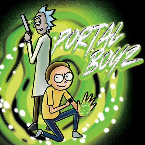 Adult Swim Rick and Morty Portal Boyz iPhone 15 Skin