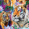 Daydream Galaxy Tigers by Sheena Pike Galaxy Z Flip6 Skin