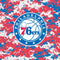 NBA Philadelphia 76ers Red Digi Camo Galaxy Buds Plus Skin