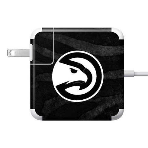 NBA Atlanta Hawks Black Animal Print 85W Power Adapter (15 and 17 inch MacBook Pro Charger) Skin