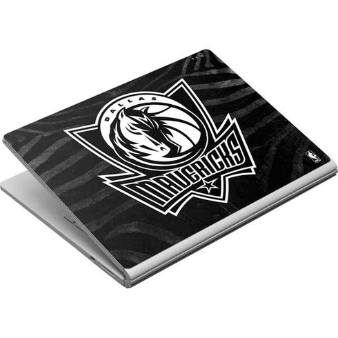 NBA Dallas Mavericks Black Animal Print Surface Book Skin