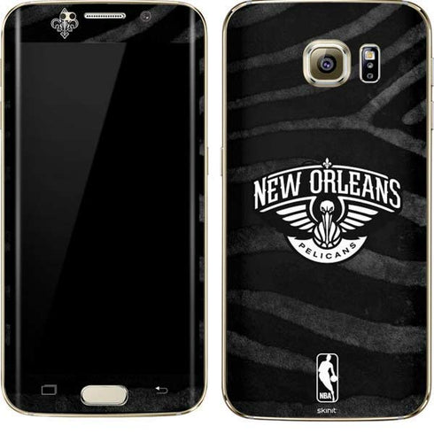 NBA New Orleans Pelicans Black Animal Print Galaxy S7 Edge Skin