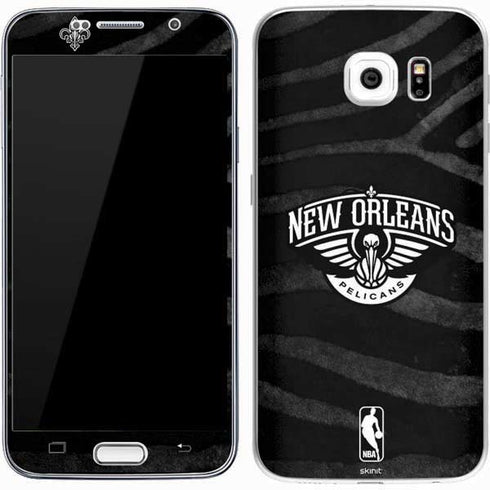 NBA New Orleans Pelicans Black Animal Print Galaxy S7 Skin