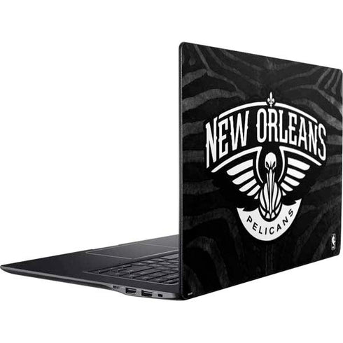 NBA New Orleans Pelicans Black Animal Print Ativ Book 9 (15.6in 2014) Skin