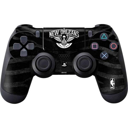 NBA New Orleans Pelicans Black Animal Print PS4 Controller Skin
