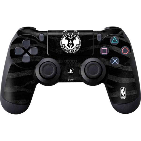 NBA Milwaukee Bucks Animal Print Black PlayStation PS4 Skins