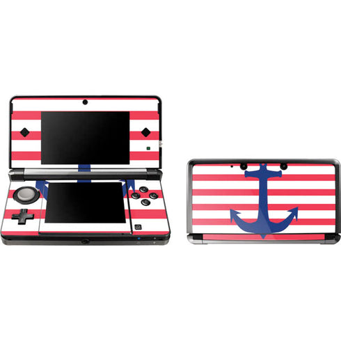 Nautical Stripes Nintendo Skins