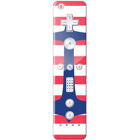 Nautical Stripes Wii Remote Controller Skin