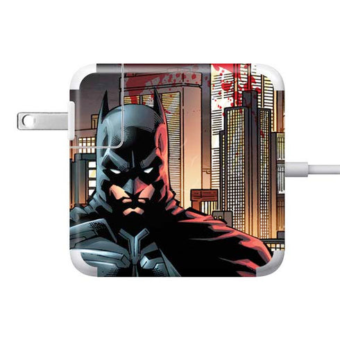 DC Comics Batman The Dark Knight Comic Art in Gotham City 85W Power Adapter (15 and 17 inch MacBook Pro Charger) Skin