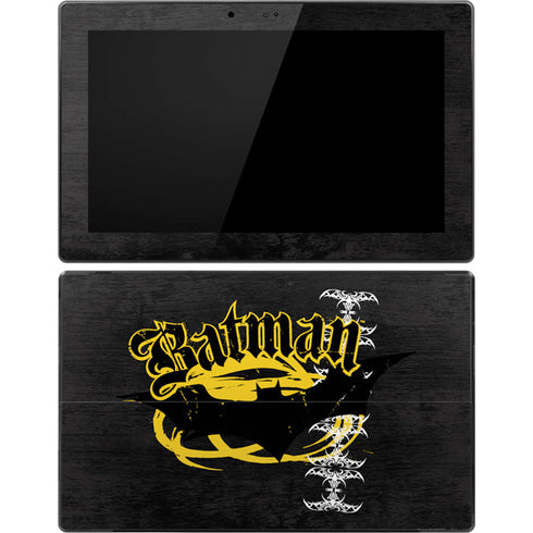 DC Comics Batman Dark Knight Logo Yellow & Black Surface Pro Tablet Skin