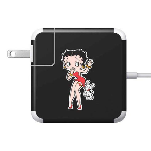Betty Boop With Puppy 85W Power Adapter (15 and 17 inch MacBook Pro Charger) Skin