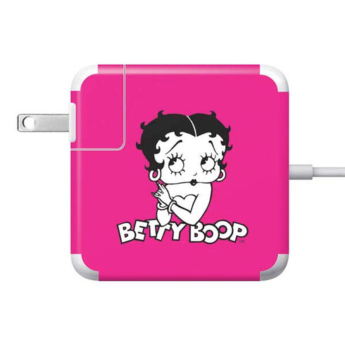 Betty Boop Pink Background 85W Power Adapter (15 and 17 inch MacBook Pro Charger) Skin