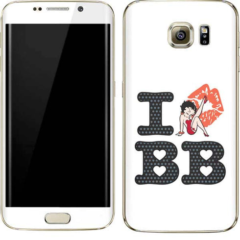 Betty Boop I Love BB Galaxy S7 Edge Skin