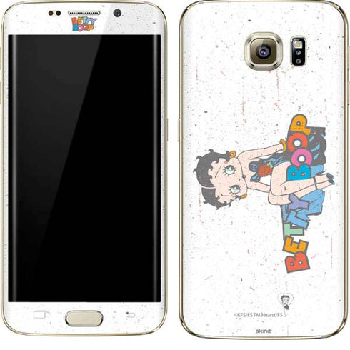 Betty Boop Splatter Galaxy S7 Edge Skin
