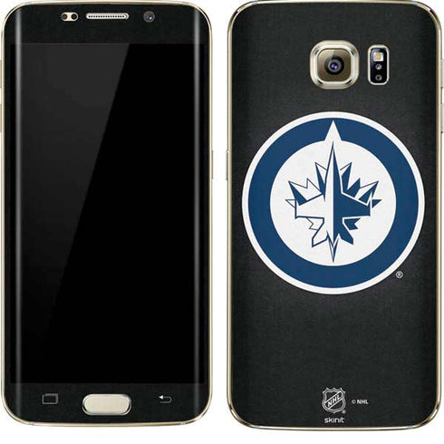 NHL Winnipeg Jets Black Background Galaxy S7 Edge Skin