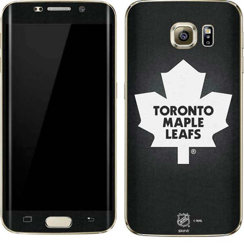 NHL Toronto Maple Leafs Black Background Galaxy S7 Edge Skin