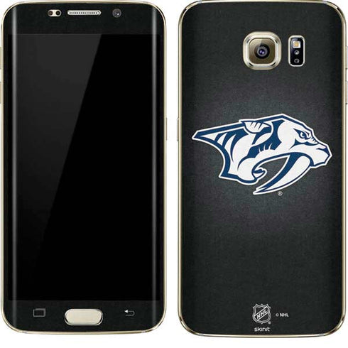 NHL Nashville Predators Black Background Galaxy S7 Edge Skin