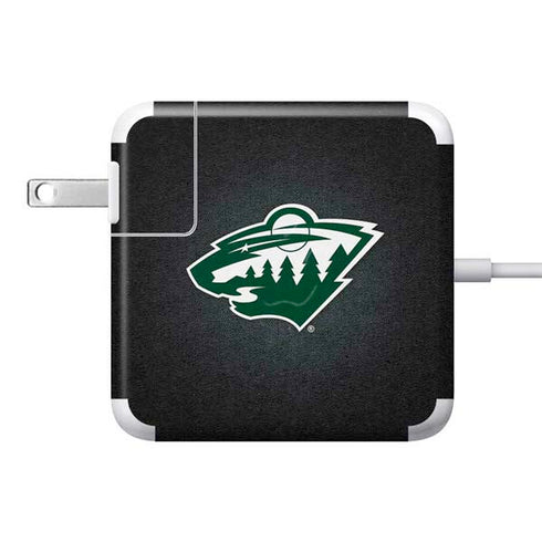 NHL Minnesota Wild Black Background 85W Power Adapter (15 and 17 inch MacBook Pro Charger) Skin