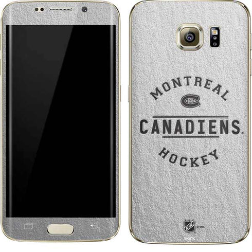 NHL Montreal Canadiens Black Text Galaxy S7 Edge Skin