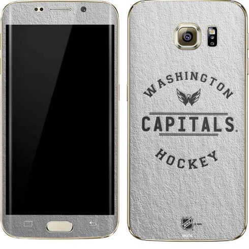NHL Washington Capitals Black Text Galaxy S7 Edge Skin