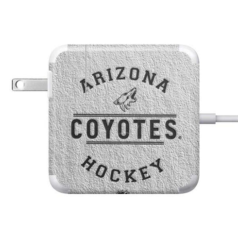 NHL Arizona Coyotes Black Text 85W Power Adapter (15 and 17 inch MacBook Pro Charger) Skin