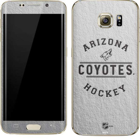 NHL Arizona Coyotes Black Text Galaxy S7 Edge Skin