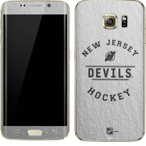 NHL New Jersey Devils Black Text Galaxy S7 Edge Skin
