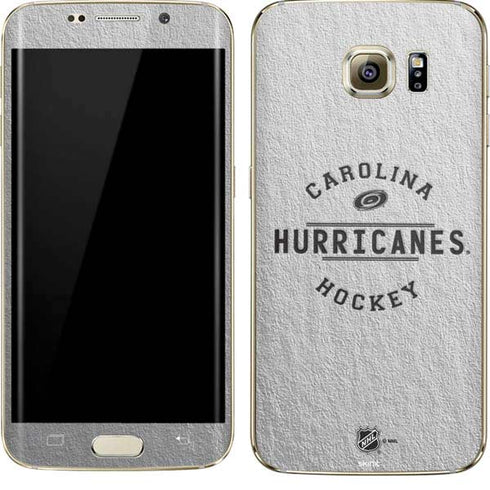 NHL Carolina Hurricanes Black Text Galaxy S7 Edge Skin