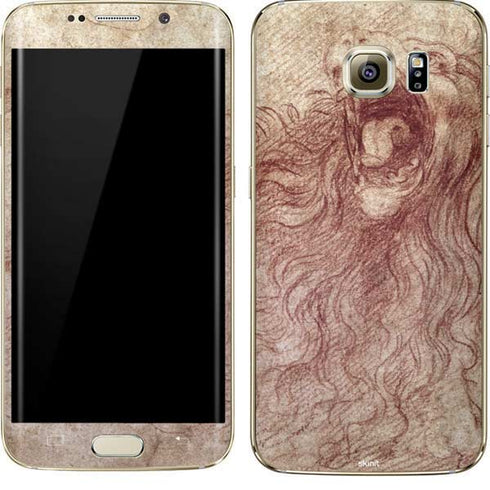 da Vinci - Sketch of a roaring lion by Da Vinci Galaxy S7 Edge Skin