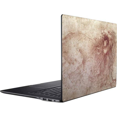 da Vinci - Sketch of a roaring lion by Da Vinci Ativ Book 9 (15.6in 2014) Skin