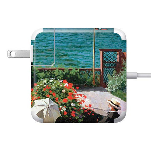 Monet - The Terrace at Sainte-Adresse by Monet 85W Power Adapter (15 and 17 inch MacBook Pro Charger) Skin