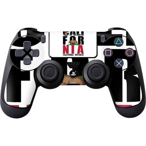 California White Block PS4 Controller Skin