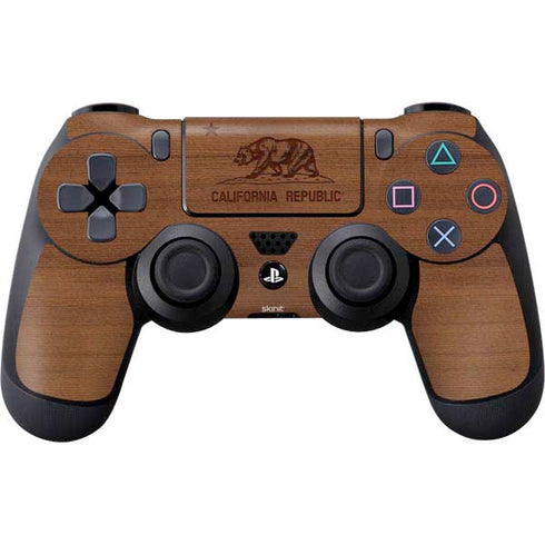 California Wood Flag PS4 Controller Skin